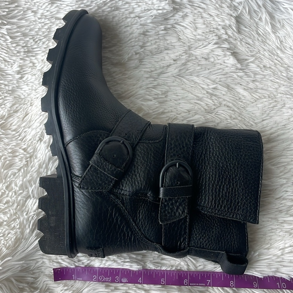 Sorel Pheonix black Moto Boot size 9.5 - Picture 3 of 8